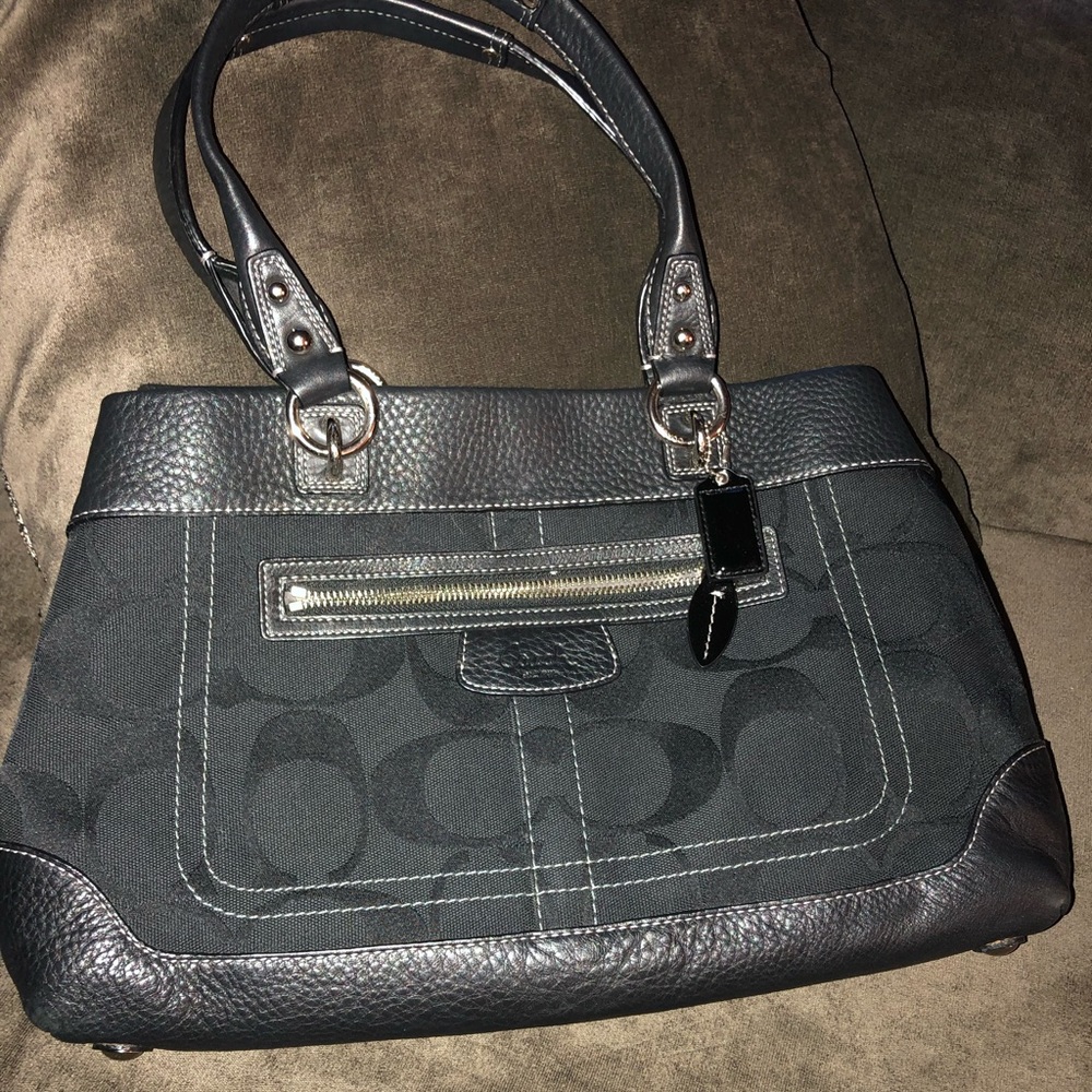 Like new black Coach satchel